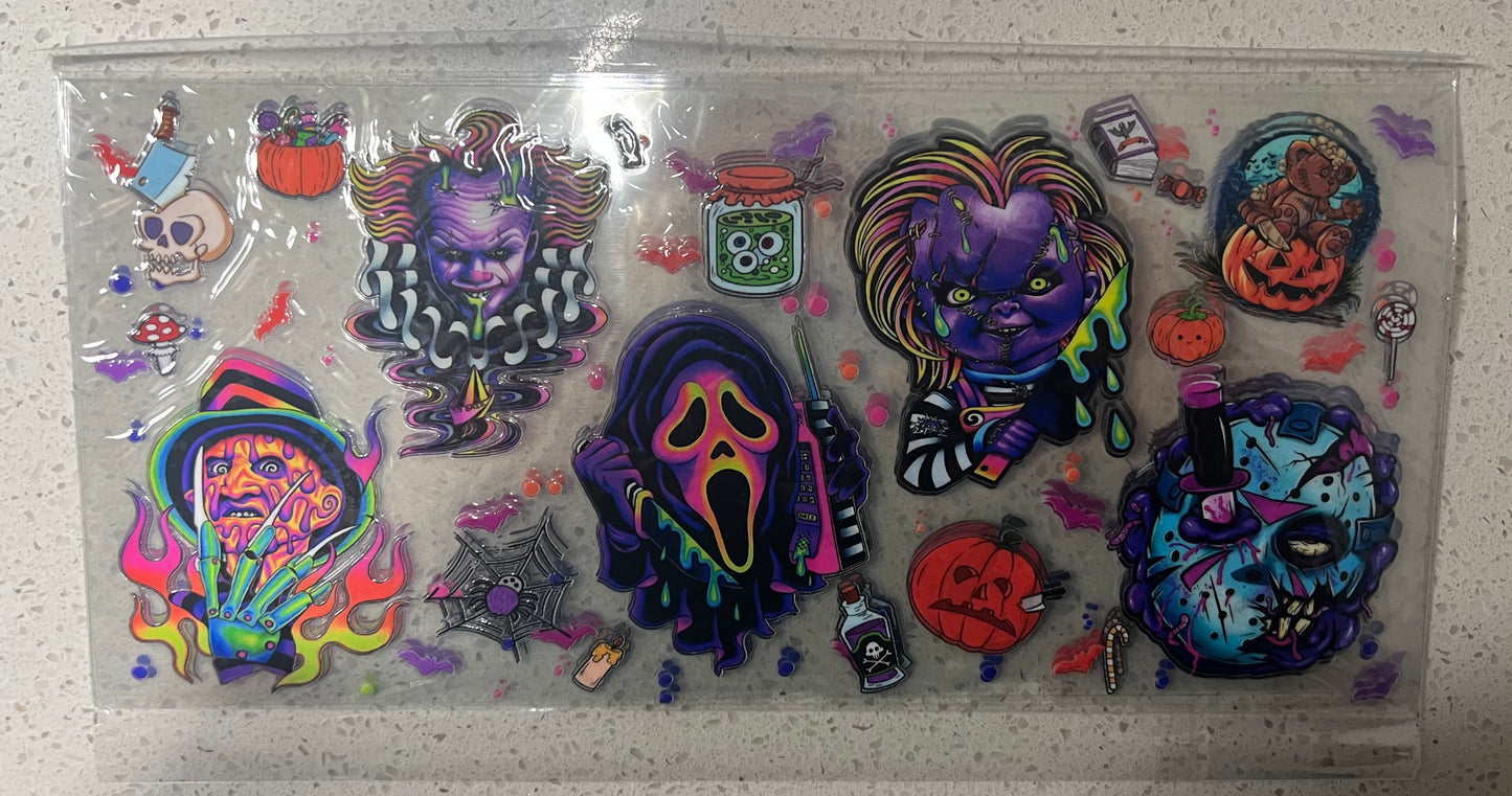 Neon Scary Characters
