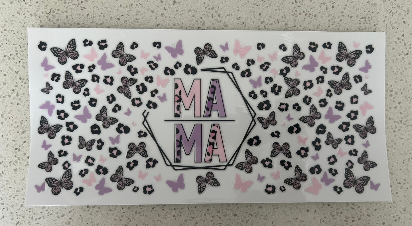 Mama W/ Butterflies & Leopard