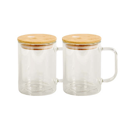 15oz Snowglobe Glass Mug