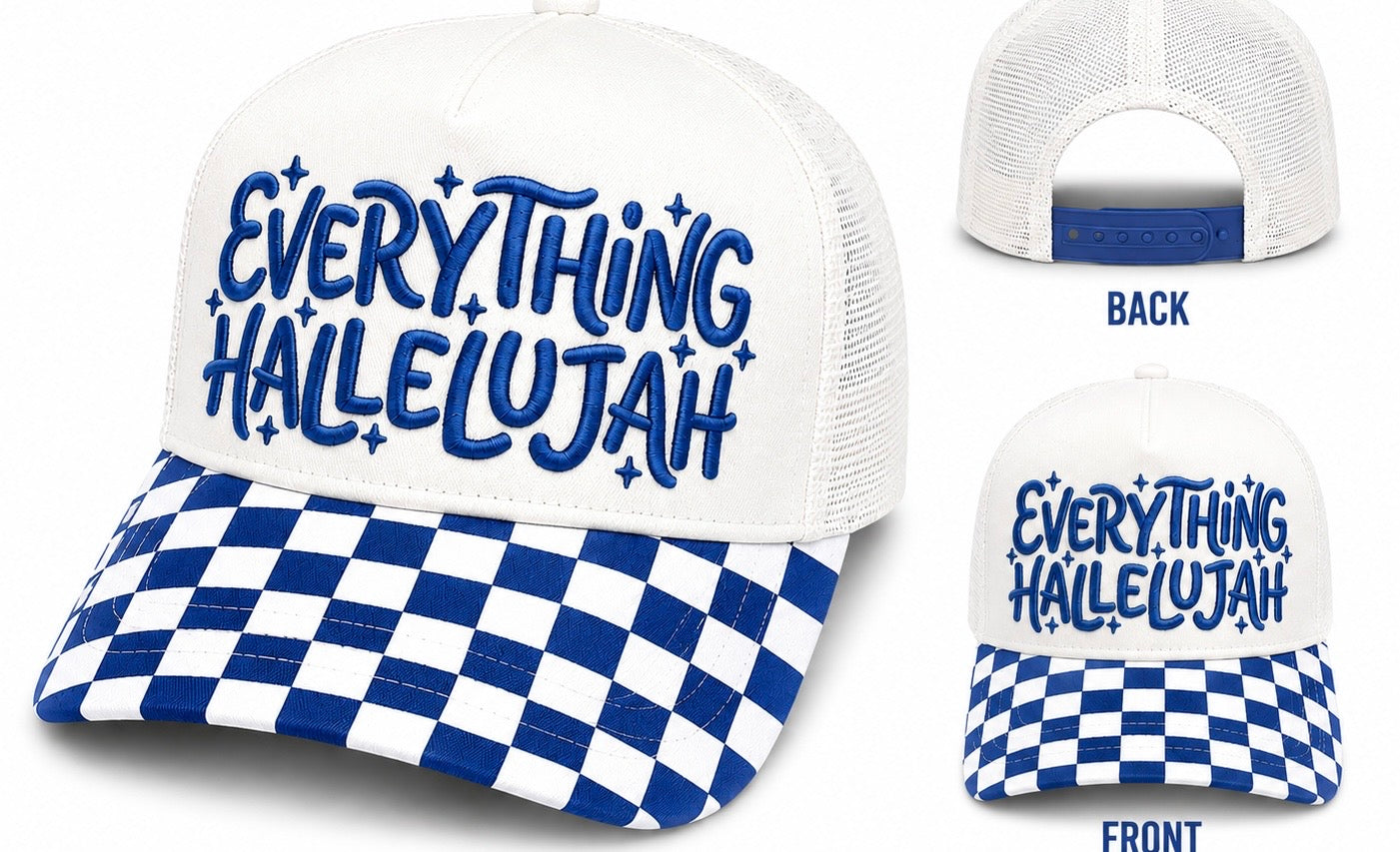 Summertime Hallelujah Embroidered Snapback Hat
