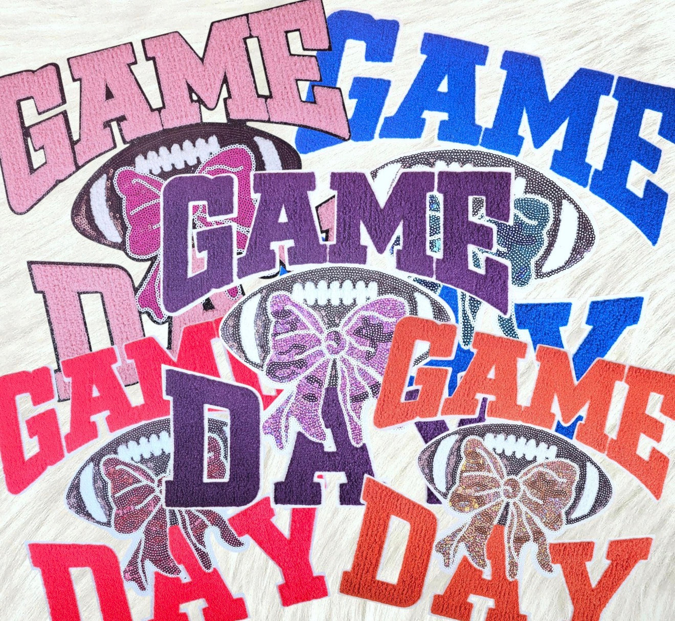 Game Day(Football w/ sequin bow)