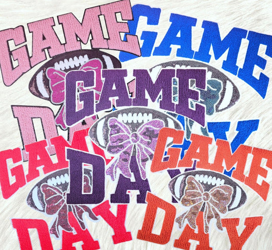 Game Day(Football w/ sequin bow)